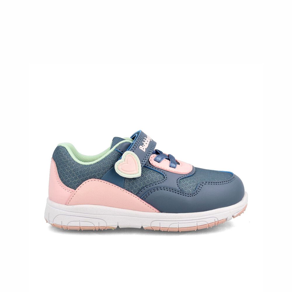 Zapatilla Ni&ntilde;a Bubblegummers Soft Walker Azul - Rosa image number 0.0